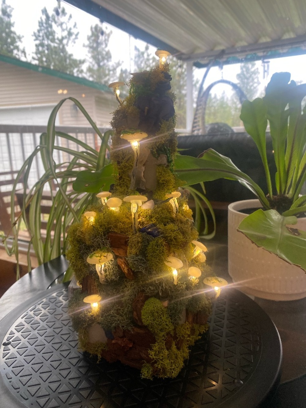 ✨Tower of Peal & Glass~ Mushroom Fairy Lamp by Kelstitch
